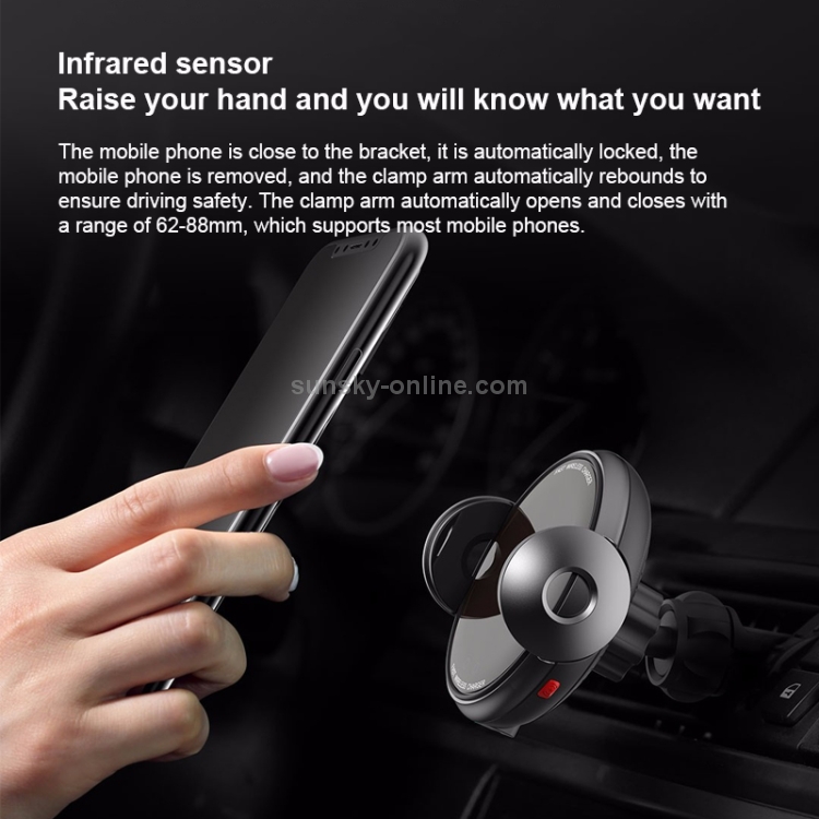 Original Xiaomi Youpin WCJ02ZM 20W Car Air Outlet Bracket Wireless Charger Original Xiaomi Youpin WCJ02ZM 20W Car Air Outlet Bracket Wireless Charger