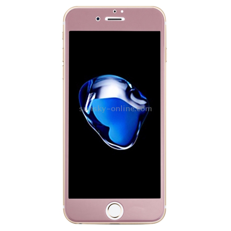 For iPhone 7 Plus 0.26mm 9H Surface Hardness 3D Explosion-proof Colorized Silk-screen Tempered Glass Full Screen Film (Rose Gold) For iPhone 7 Plus 0.26mm 9H Surface Hardness 3D Explosion-proof Colorized Silk-screen Tempered Glass Full Screen Film (Rose Gold)