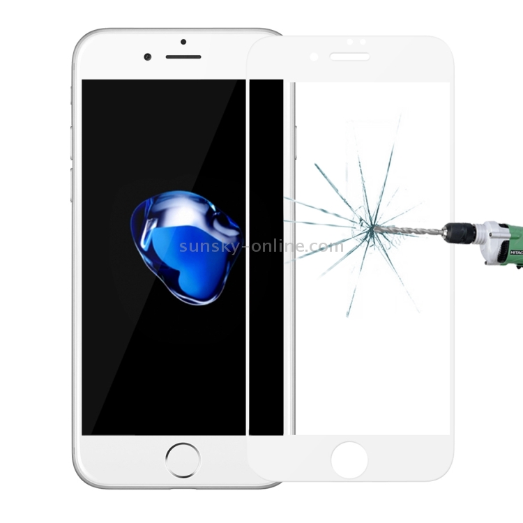 Baseus for iPhone 7 Plus 0.2mm 9H Surface Hardness Explosion-proof Anti Blue-ray Silk-screen Tempered Glass Full Screen Film(White) Baseus for iPhone 7 Plus 0.2mm 9H Surface Hardness Explosion-proof Anti Blue-ray Silk-screen Tempered Glass Full Screen Film(White)