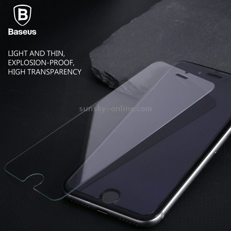 Baseus for iPhone 7 Plus Ultrathin 0.2mm 9H Surface Hardness Explosion-proof HD Full Transparent Tempered Glass Non-full Screen Film(Transparent) Baseus for iPhone 7 Plus Ultrathin 0.2mm 9H Surface Hardness Explosion-proof HD Full Transparent Tempered Glass Non-full Screen Film(Transparent)