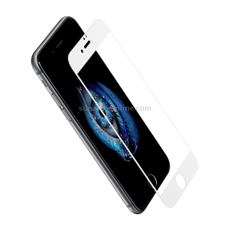 Baseus for iPhone 7 Plus 0.2mm 9H Surface Hardness Explosion-proof HD Silk-screen Tempered Glass Full Screen Film(White) Baseus for iPhone 7 Plus 0.2mm 9H Surface Hardness Explosion-proof HD Silk-screen Tempered Glass Full Screen Film(White)
