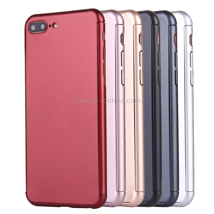 2 in 1 for iPhone 8 Plus & 7 Plus 360 Degrees Full Coverage Protection ...