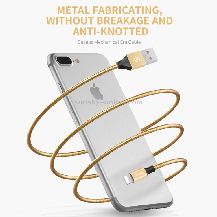 Baseus 1m Mechanical Era Cable 2A 8 Pin to USB Metal Data Sync Charging Cable Baseus 1m Mechanical Era Cable 2A 8 Pin to USB Metal Data Sync Charging Cable