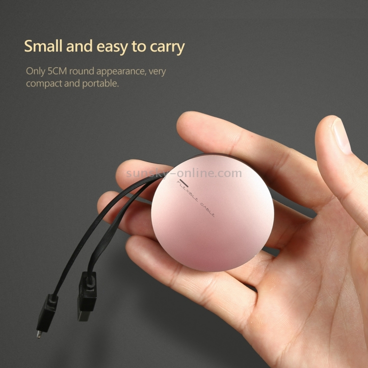 Baseus 90cm Portable Pocket New Era Cable 2A 8 Pin to USB Flexible Rule Style Stretched TPE Data Sync Charging Cable