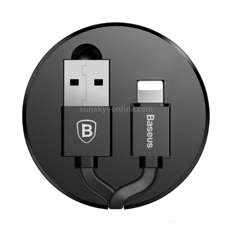 Baseus 90cm Portable Pocket New Era Cable 2A 8 Pin to USB Flexible Rule Style Stretched TPE Data Sync Charging Cable