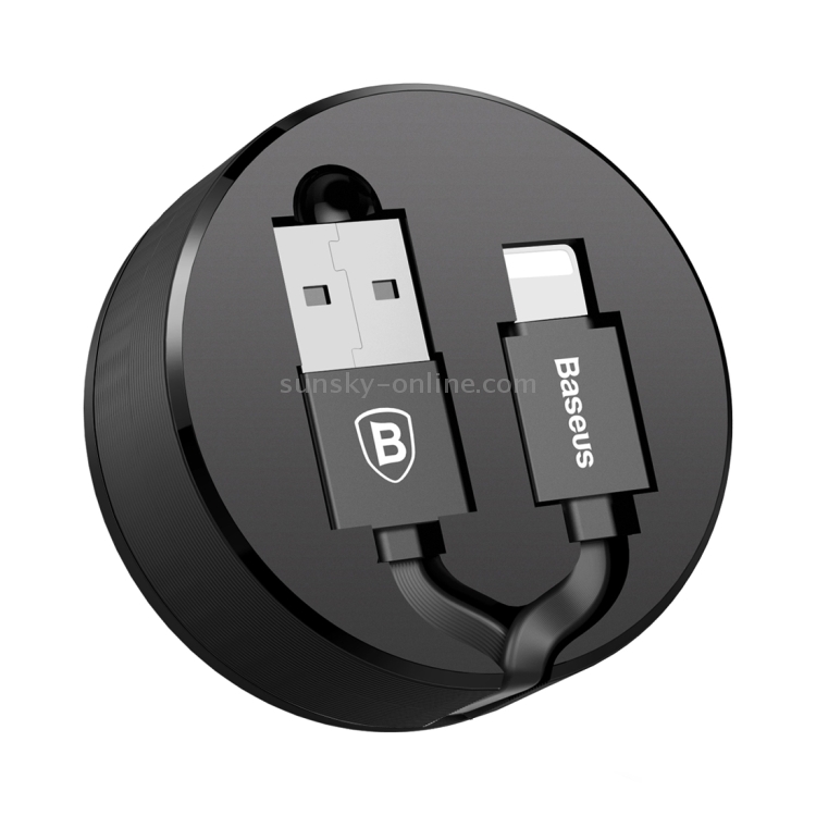 Baseus 90cm Portable Pocket New Era Cable 2A 8 Pin to USB Flexible Rule Style Stretched TPE Data Sync Charging Cable