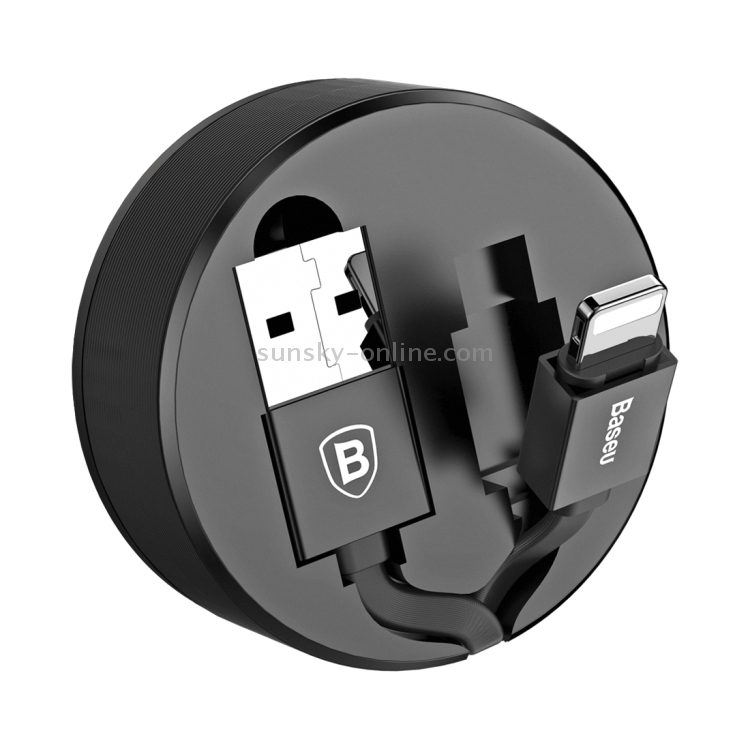 Baseus 90cm Portable Pocket New Era Cable 2A 8 Pin to USB Flexible Rule Style Stretched TPE Data Sync Charging Cable