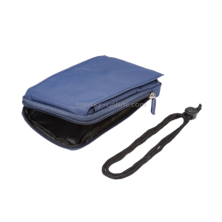 Sports Multi-functional Double Canvas Phone Pocket Purse Belt Bag 