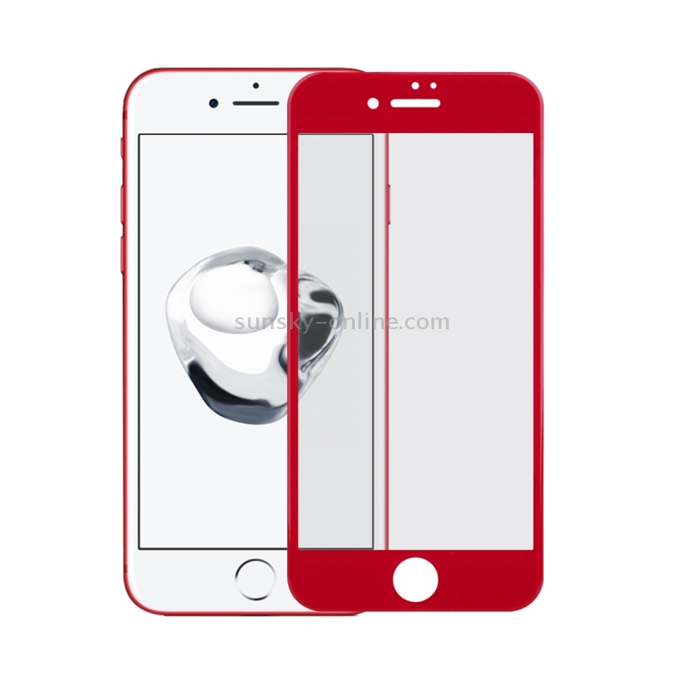 For iPhone 7 Plus Angibabe 0.3mm 9H Surface Hardness 5D Curved Silk-screen Tempered Glass Screen Protector Film(Red) For iPhone 7 Plus Angibabe 0.3mm 9H Surface Hardness 5D Curved Silk-screen Tempered Glass Screen Protector Film(Red)