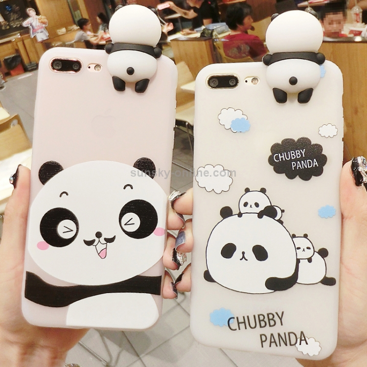  3D Panda Case for iPhone X/7plus/8Plus (Chubby Panda, iPhone  7Plus/8Plus) : Cell Phones & Accessories