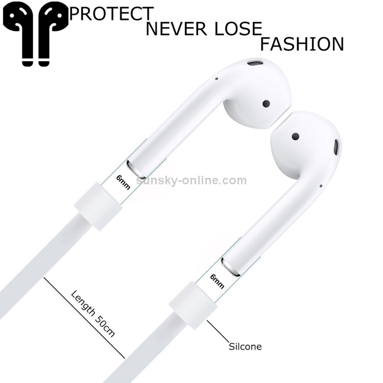 FT-01 Soft Silicone Anti-lost Earphone Airpods Strap for iPhone 7 / iPhone 7 Plus Bluetooth Earphones(Blue) FT-01 Soft Silicone Anti-lost Earphone Airpods Strap for iPhone 7 / iPhone 7 Plus Bluetooth Earphones(Blue)