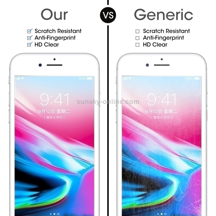 For iPhone 8 0.26mm 9H Surface Hardness 2.5D Explosion-proof Full Screen Silk-screen Tempered Glass Screen Film (White) For iPhone 8 0.26mm 9H Surface Hardness 2.5D Explosion-proof Full Screen Silk-screen Tempered Glass Screen Film (White)