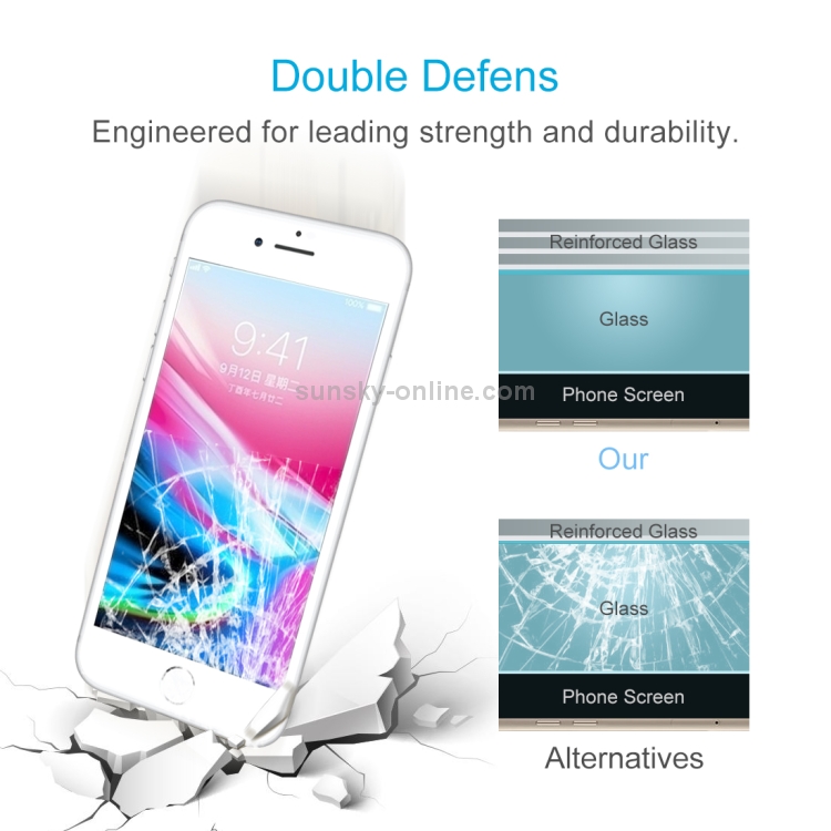 For iPhone 8 0.26mm 9H Surface Hardness 2.5D Explosion-proof Full Screen Silk-screen Tempered Glass Screen Film (White) For iPhone 8 0.26mm 9H Surface Hardness 2.5D Explosion-proof Full Screen Silk-screen Tempered Glass Screen Film (White)
