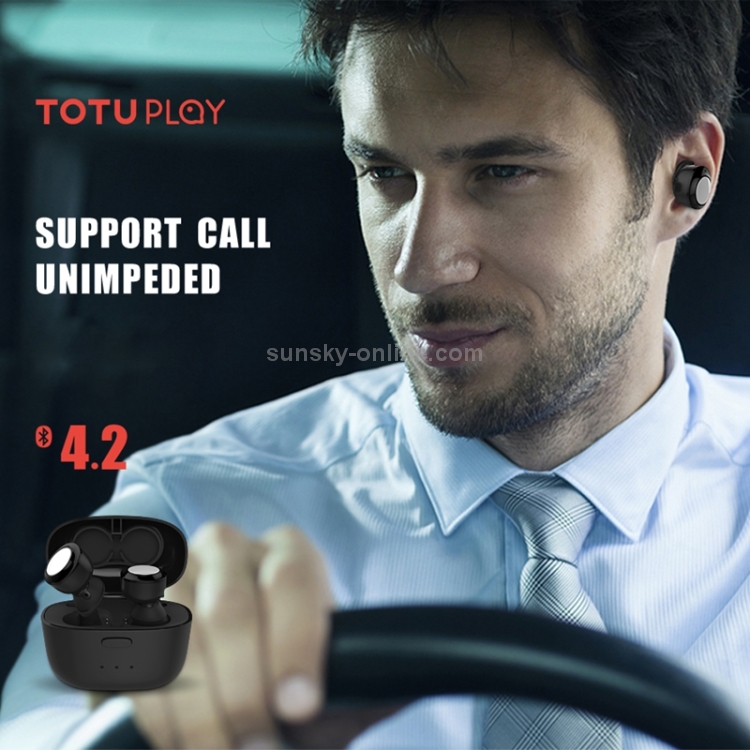 TOTUDESIGN Touree Series IPX4 Waterproof Mini TWS V4.2 + EDR Bluetooth Headset, Cable Length: 30cm TOTUDESIGN Touree Series IPX4 Waterproof Mini TWS V4.2 + EDR Bluetooth Headset, Cable Length: 30cm