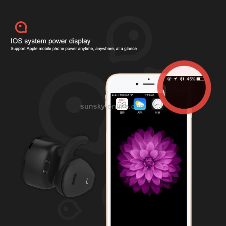 TOTUDESIGN Touree Series IPX4 Waterproof Mini TWS V4.2 + EDR Bluetooth Headset, Cable Length: 30cm TOTUDESIGN Touree Series IPX4 Waterproof Mini TWS V4.2 + EDR Bluetooth Headset, Cable Length: 30cm