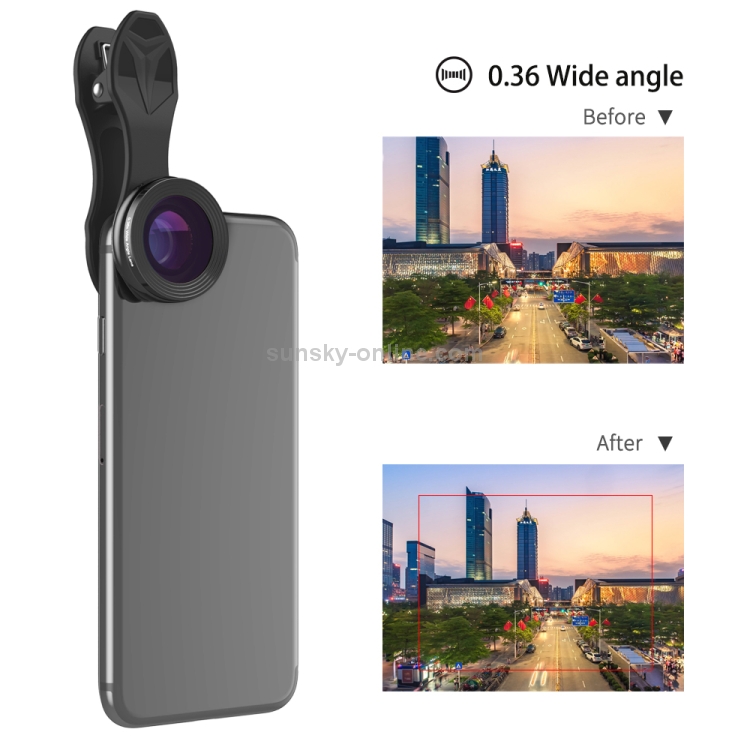 APEXEL APL-SJ3 3 in 1 Universal 230 Degrees Fisheye + 15X Macro Lens + 0.36X Wide-angle Lens Kit APEXEL APL-SJ3 3 in 1 Universal 230 Degrees Fisheye + 15X Macro Lens + 0.36X Wide-angle Lens Kit
