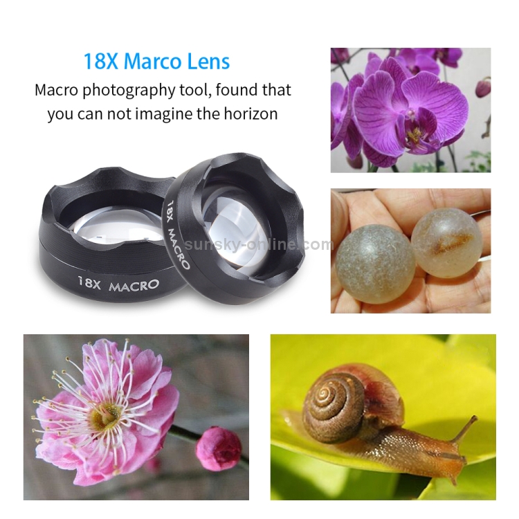 APEXEL APL-HD18X Professional Photography HD 18X Macro Lens Mobile Phone External Lens APEXEL APL-HD18X Professional Photography HD 18X Macro Lens Mobile Phone External Lens