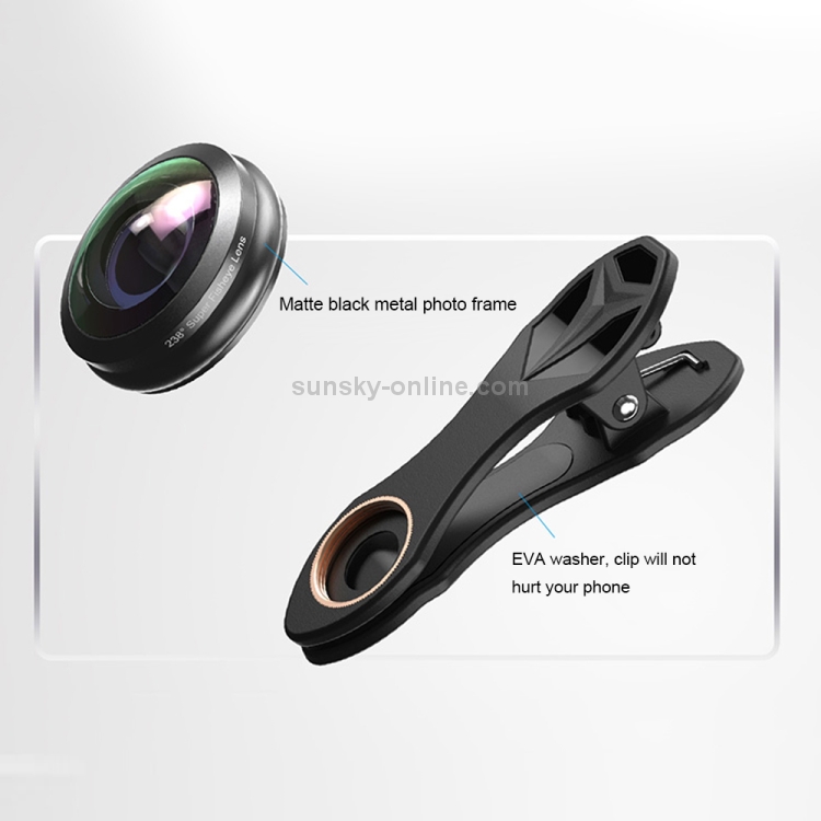 APEXEL APL-238F Universal Professional Optical 238 Degrees Fisheye HD Lens Full Frame No Dark Corner External Cameras APEXEL APL-238F Universal Professional Optical 238 Degrees Fisheye HD Lens Full Frame No Dark Corner External Cameras