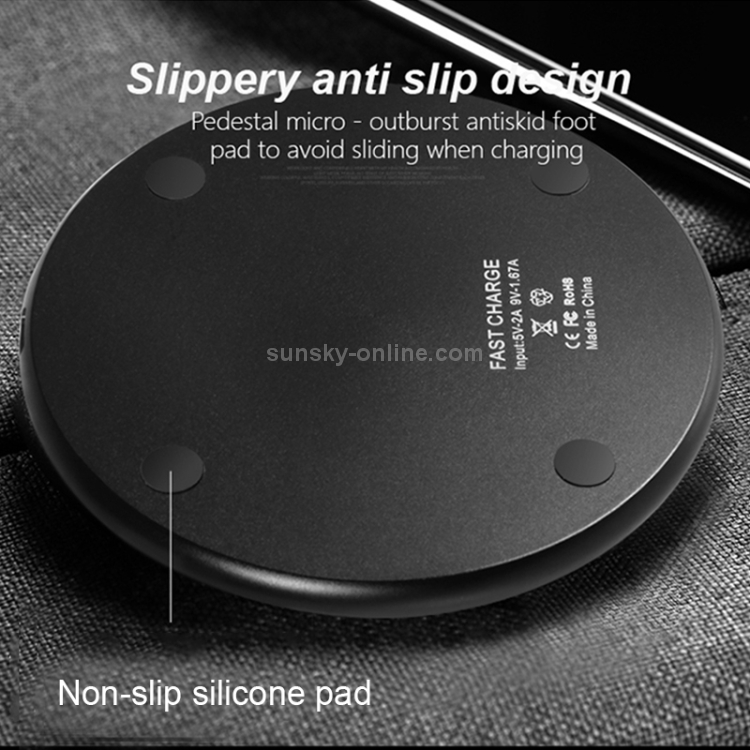 N9 5V/1A Output Aviation Aluminum Qi Standard Wireless Charger N9 5V/1A Output Aviation Aluminum Qi Standard Wireless Charger