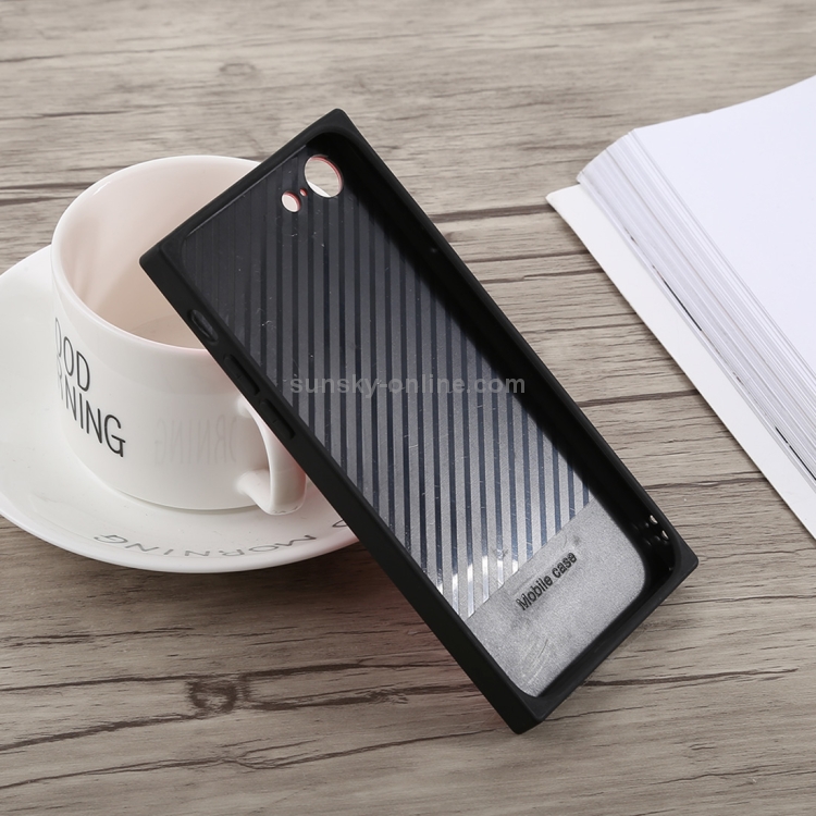 Glitter Rose Pattern Glass Case For iPhone SE 2020 & 8 & 7(Red)