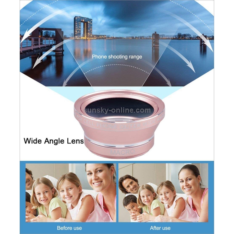 Universal 12X Telephoto Lens + 0.45X Wide-angle Lens + 12.5X Macro Lens Kit Universal 12X Telephoto Lens + 0.45X Wide-angle Lens + 12.5X Macro Lens Kit