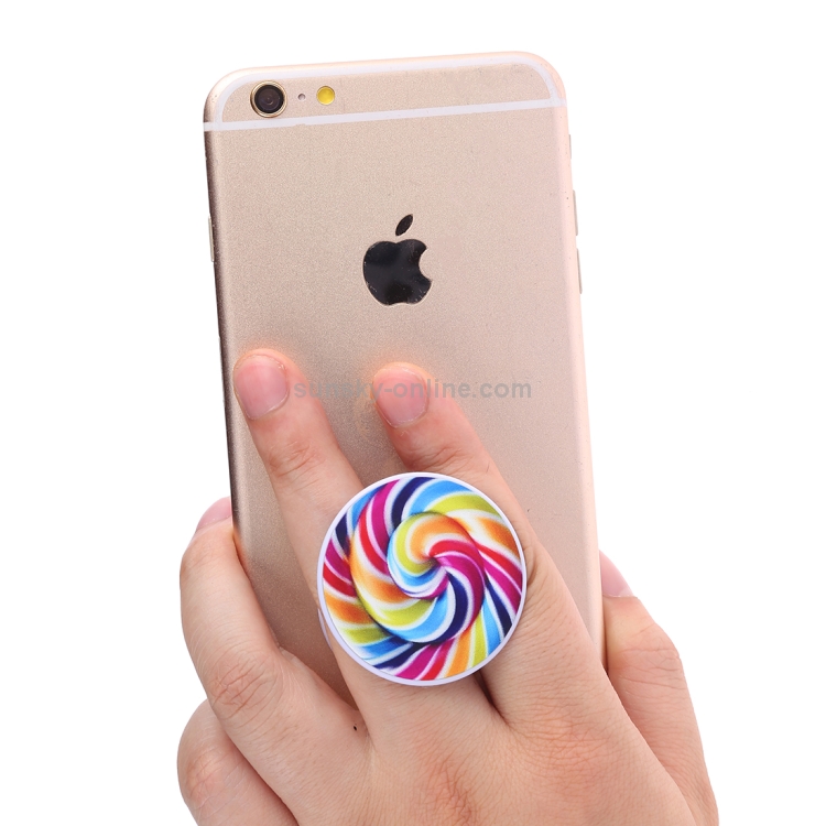 Multi-Function Colorful Pattern Universal Phone Holder Expanding Stand Grip Clamp Rope Stand for Smartphones Multi-Function Colorful Pattern Universal Phone Holder Expanding Stand Grip Clamp Rope Stand for Smartphones