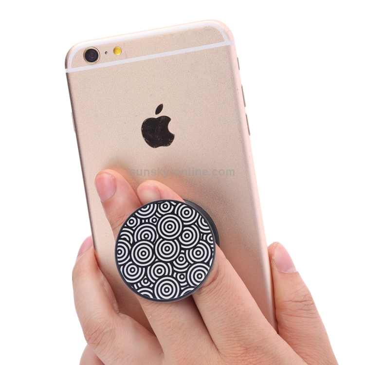 Multi-Function Abstract Pattern Universal Phone Holder Expanding Stand Grip Clamp Rope Stand for Smartphones Multi-Function Abstract Pattern Universal Phone Holder Expanding Stand Grip Clamp Rope Stand for Smartphones