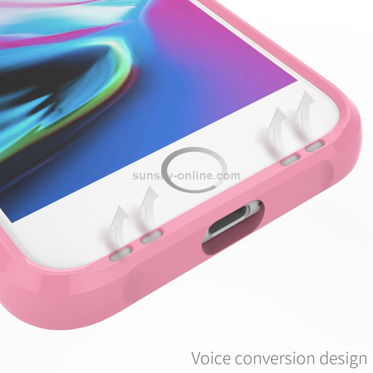 Transparent Acrylic + TPU Airbag Shockproof Case For iPhone SE 2020 & 8 & 7 (Pink) Transparent Acrylic + TPU Airbag Shockproof Case For iPhone SE 2020 & 8 & 7 (Pink)