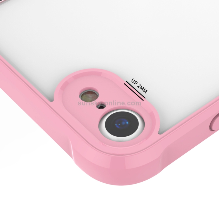 Transparent Acrylic + TPU Airbag Shockproof Case For iPhone SE 2020 & 8 & 7 (Pink) Transparent Acrylic + TPU Airbag Shockproof Case For iPhone SE 2020 & 8 & 7 (Pink)