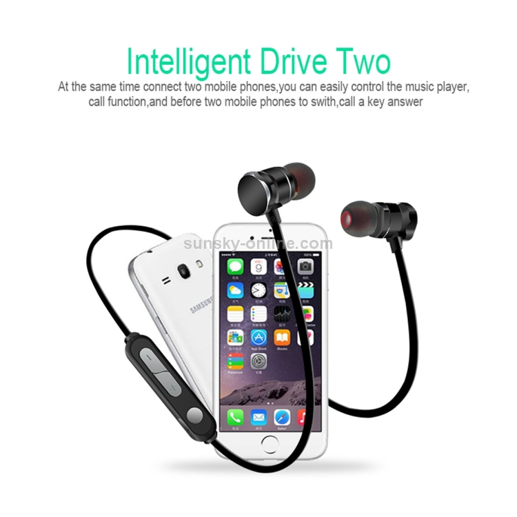 X3 Magnetic Absorption Sports Bluetooth 5.0 In-Ear Headset with HD Mic, Support Hands-free Calls, Distance: 10m(White) X3 Magnetic Absorption Sports Bluetooth 5.0 In-Ear Headset with HD Mic, Support Hands-free Calls, Distance: 10m(White)