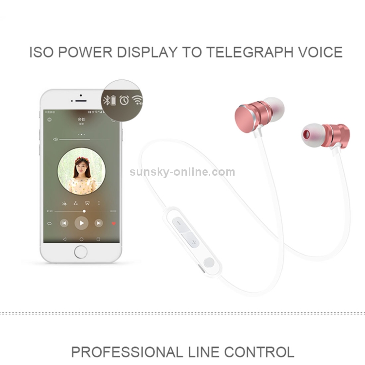 X3 Magnetic Absorption Sports Bluetooth 5.0 In-Ear Headset with HD Mic, Support Hands-free Calls, Distance: 10m(White) X3 Magnetic Absorption Sports Bluetooth 5.0 In-Ear Headset with HD Mic, Support Hands-free Calls, Distance: 10m(White)