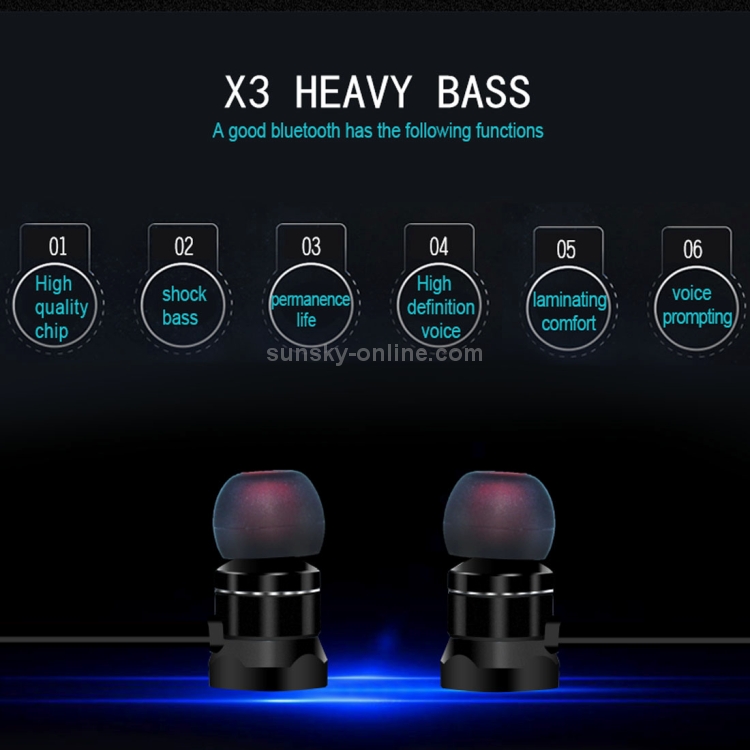 X3 Magnetic Absorption Sports Bluetooth 5.0 In-Ear Headset with HD Mic, Support Hands-free Calls, Distance: 10m(White) X3 Magnetic Absorption Sports Bluetooth 5.0 In-Ear Headset with HD Mic, Support Hands-free Calls, Distance: 10m(White)