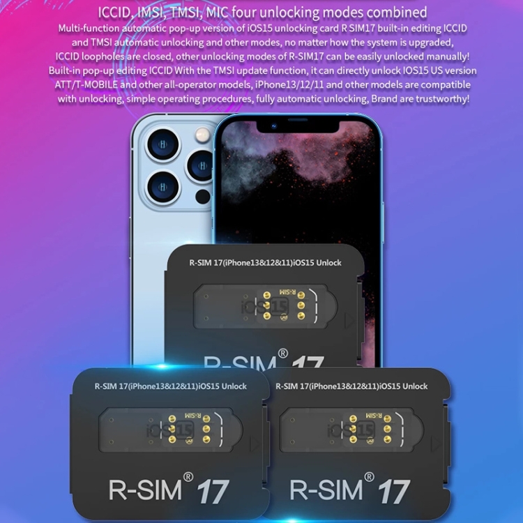 R-SIM 17 Turns Locked Into Unlocked iOS15 System Universal 5G Unlocking Card R-SIM 17 Turns Locked Into Unlocked iOS15 System Universal 5G Unlocking Card
