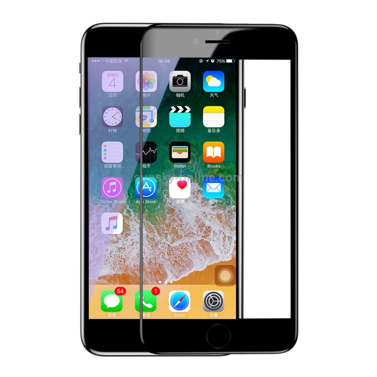 Baseus for iPhone SE 2020 / 8 / 7 0.3mm 9H Hardness Anti Blue-ray Arc Edge Full Screen Tempered Glass Protector(Black) Baseus for iPhone SE 2020 / 8 / 7 0.3mm 9H Hardness Anti Blue-ray Arc Edge Full Screen Tempered Glass Protector(Black)