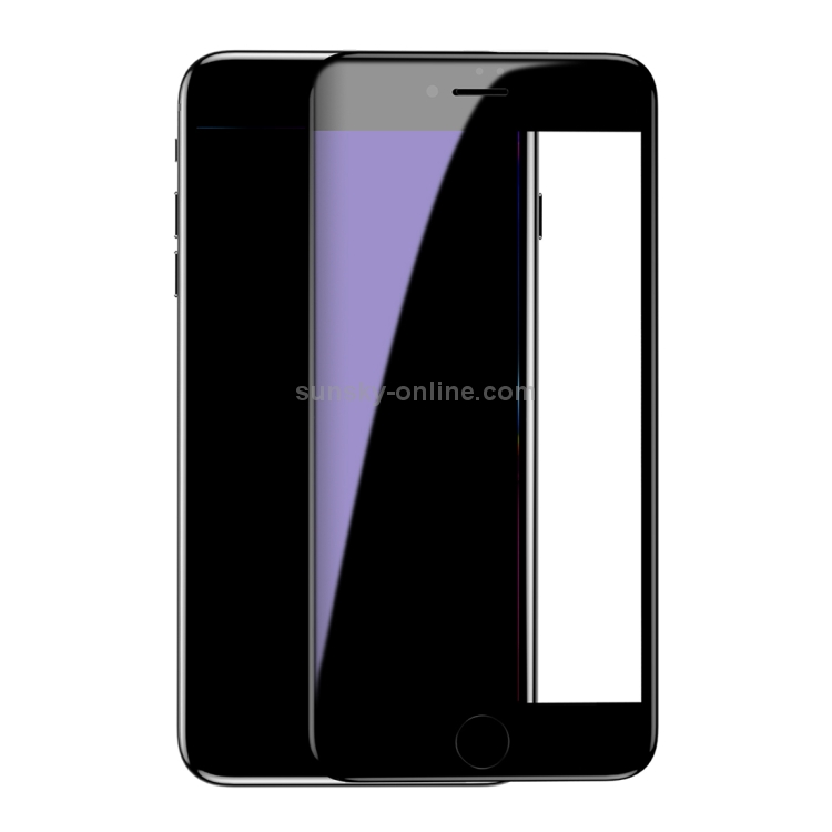 Baseus for iPhone SE 2020 / 8 / 7 0.3mm 9H Hardness Anti Blue-ray Arc Edge Full Screen Tempered Glass Protector(Black) Baseus for iPhone SE 2020 / 8 / 7 0.3mm 9H Hardness Anti Blue-ray Arc Edge Full Screen Tempered Glass Protector(Black)