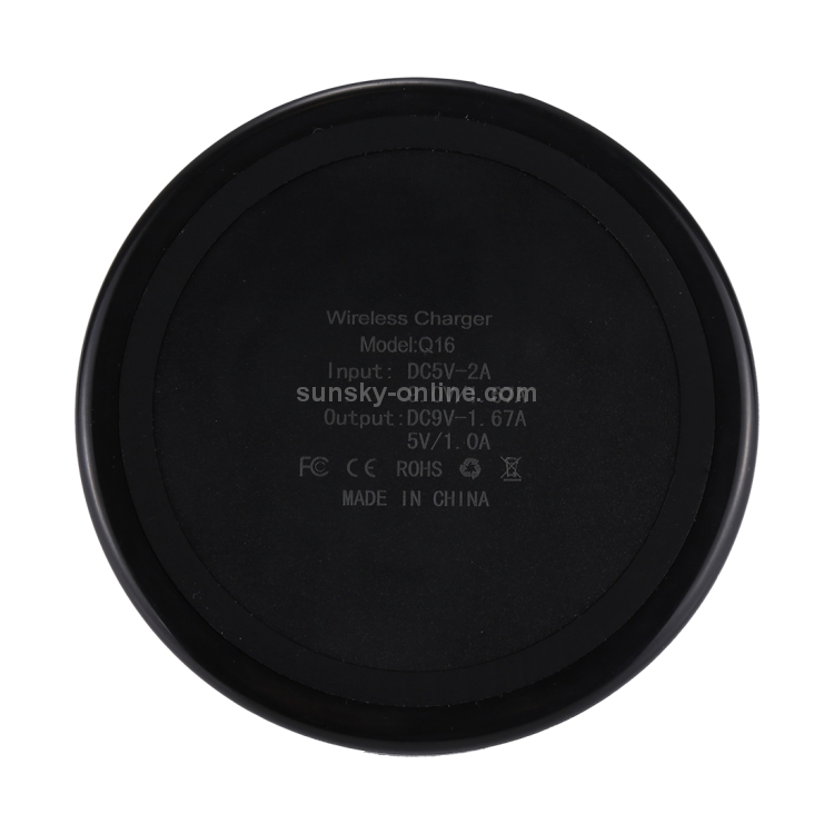 DC 9V 1.67A / 5V 1A Universal Round Shape Qi Standard Fast Wireless Charger with Indicator Light DC 9V 1.67A / 5V 1A Universal Round Shape Qi Standard Fast Wireless Charger with Indicator Light