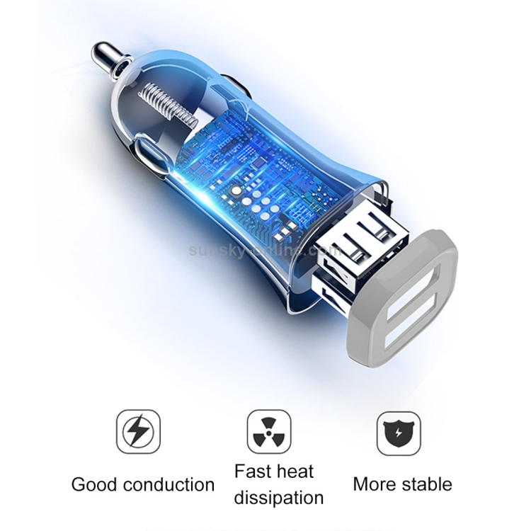 JOYROOM C-M216 Dual USB Ports 3.1A Quick Car Charger JOYROOM C-M216 Dual USB Ports 3.1A Quick Car Charger