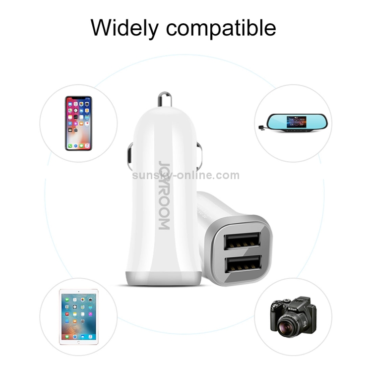 JOYROOM C-M216 Dual USB Ports 3.1A Quick Car Charger JOYROOM C-M216 Dual USB Ports 3.1A Quick Car Charger