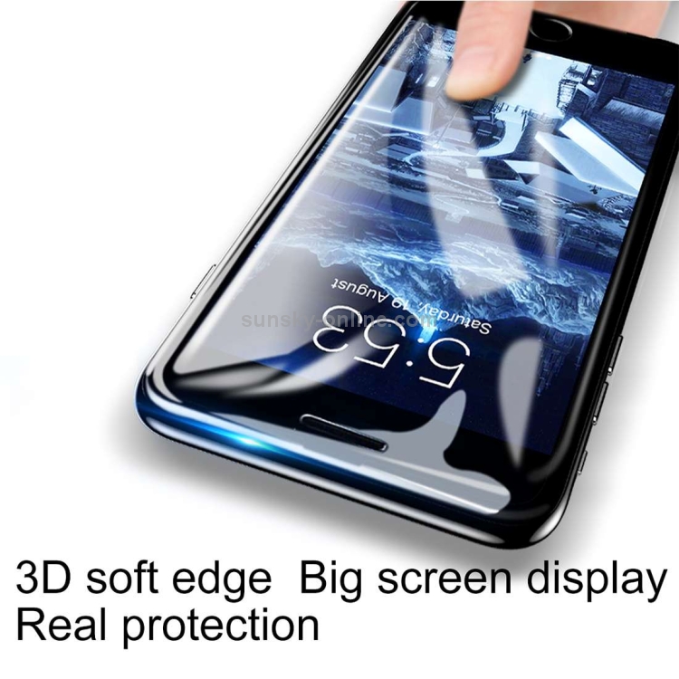 Baseus for iPhone 8 & 7 & 6s & 6 0.23mm 9H Surface Hardness 3D PET Soft Edge Tempered Glass Screen Film(Black) Baseus for iPhone 8 & 7 & 6s & 6 0.23mm 9H Surface Hardness 3D PET Soft Edge Tempered Glass Screen Film(Black)