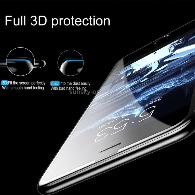 Baseus for iPhone 8 & 7 & 6s & 6 0.23mm 9H Surface Hardness 3D PET Soft Edge Tempered Glass Screen Film(Black) Baseus for iPhone 8 & 7 & 6s & 6 0.23mm 9H Surface Hardness 3D PET Soft Edge Tempered Glass Screen Film(Black)