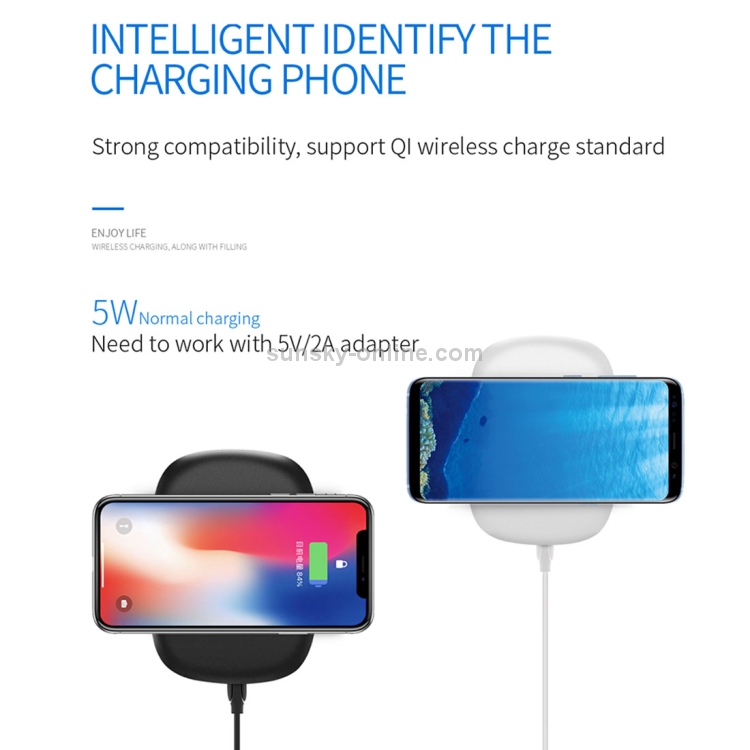 JOYROOM JR-A12 Desktop 5W Fast Charging Qi Wireless Charger Pad JOYROOM JR-A12 Desktop 5W Fast Charging Qi Wireless Charger Pad