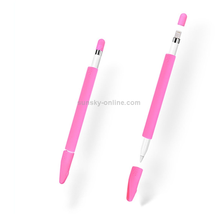 For Apple Pencil Creative 4 in 1 Anti-lost (Pencil Cap + Pencil Point + 2*Penholder Cover) TouchPen Silicone Protective Set(Magenta) For Apple Pencil Creative 4 in 1 Anti-lost (Pencil Cap + Pencil Point + 2*Penholder Cover) TouchPen Silicone Protective Set(Magenta)