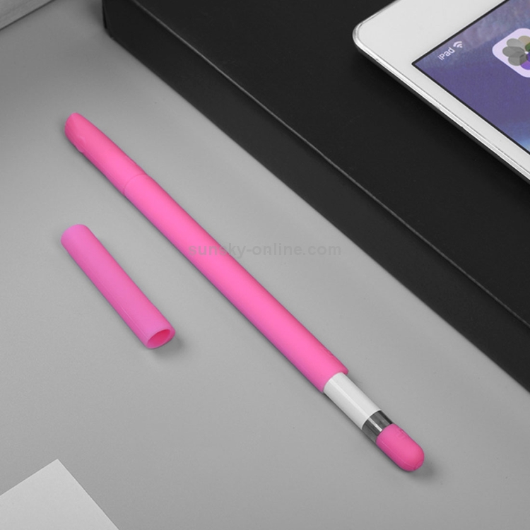 For Apple Pencil Creative 4 in 1 Anti-lost (Pencil Cap + Pencil Point + 2*Penholder Cover) TouchPen Silicone Protective Set(Magenta) For Apple Pencil Creative 4 in 1 Anti-lost (Pencil Cap + Pencil Point + 2*Penholder Cover) TouchPen Silicone Protective Set(Magenta)
