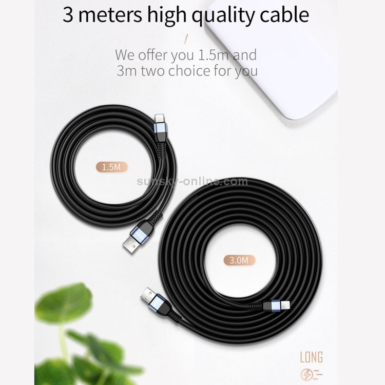 JOYROOM JR-S318 2.4A USB to 8 Pin Data Sync Charging Cable JOYROOM JR-S318 2.4A USB to 8 Pin Data Sync Charging Cable