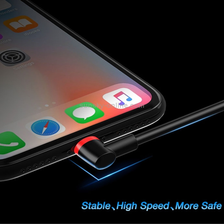FLOVEME 1m Dual L Type 2.1A USB to 8 Pin Data Sync Charging Cable FLOVEME 1m Dual L Type 2.1A USB to 8 Pin Data Sync Charging Cable