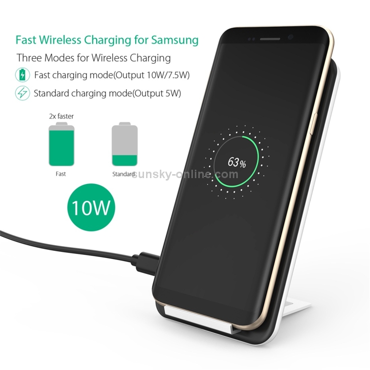 Inchor-C2 9V 1A / 5V 1A Output Dual Coil Design Qi Standard Wireless Charger, Support Fast Charging Inchor-C2 9V 1A / 5V 1A Output Dual Coil Design Qi Standard Wireless Charger, Support Fast Charging
