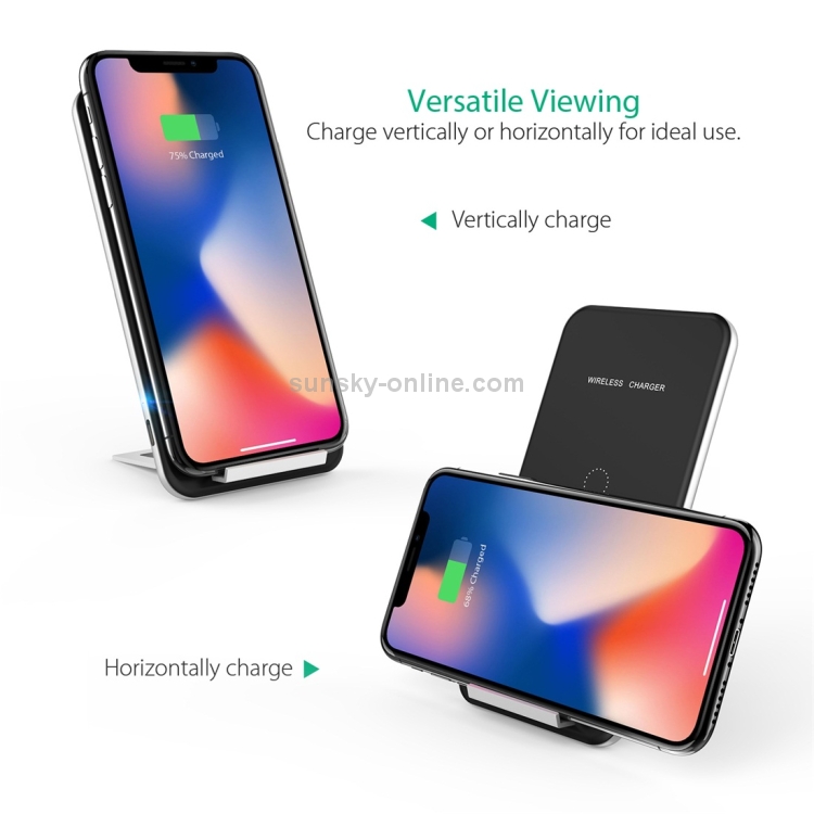 Inchor-C2 9V 1A / 5V 1A Output Dual Coil Design Qi Standard Wireless Charger, Support Fast Charging Inchor-C2 9V 1A / 5V 1A Output Dual Coil Design Qi Standard Wireless Charger, Support Fast Charging