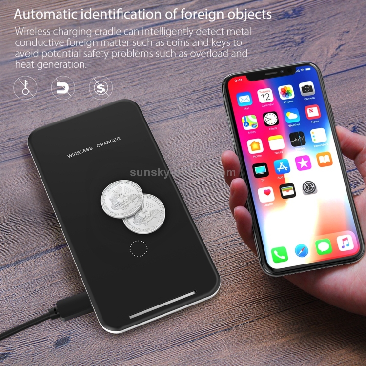 Inchor-C2 9V 1A / 5V 1A Output Dual Coil Design Qi Standard Wireless Charger, Support Fast Charging Inchor-C2 9V 1A / 5V 1A Output Dual Coil Design Qi Standard Wireless Charger, Support Fast Charging