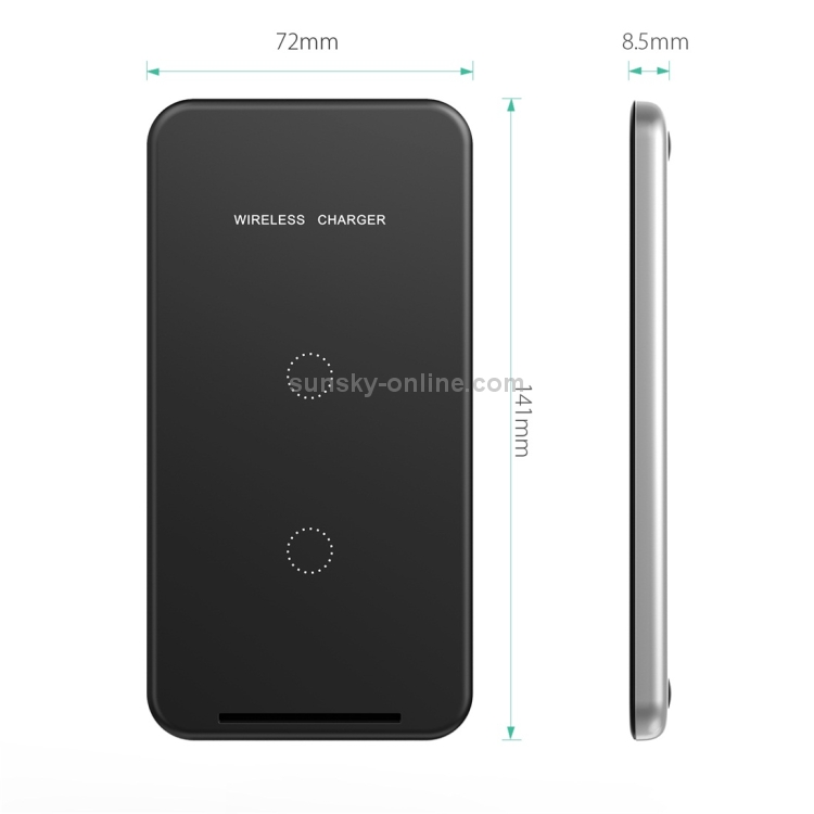 Inchor-C2 9V 1A / 5V 1A Output Dual Coil Design Qi Standard Wireless Charger, Support Fast Charging Inchor-C2 9V 1A / 5V 1A Output Dual Coil Design Qi Standard Wireless Charger, Support Fast Charging