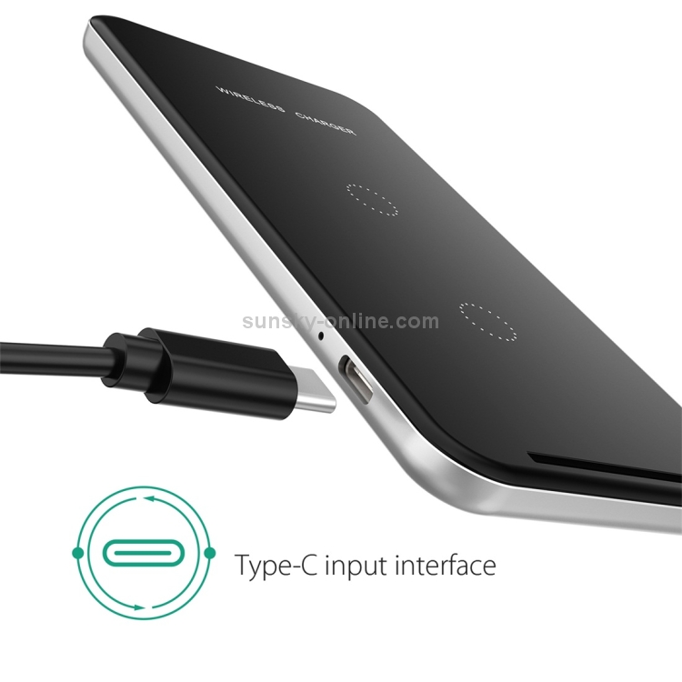 Inchor-C2 9V 1A / 5V 1A Output Dual Coil Design Qi Standard Wireless Charger, Support Fast Charging Inchor-C2 9V 1A / 5V 1A Output Dual Coil Design Qi Standard Wireless Charger, Support Fast Charging